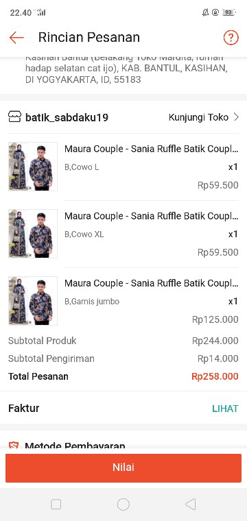 Maura Couple - Sania Ruffle Batik Couple Ori Ndoro Jowi Dnt Garansi Termurah Shopee -