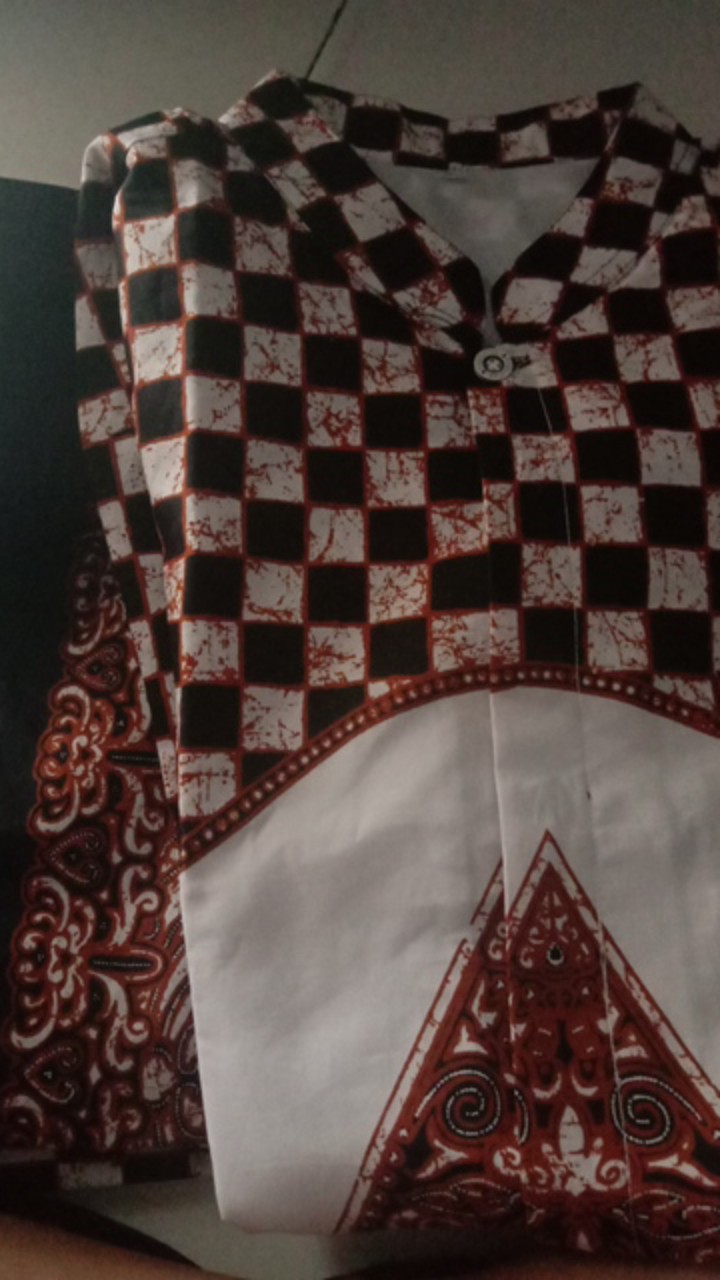 Batik Solo Modern Setelan Sarung Dan Koko Gunungan Sogan