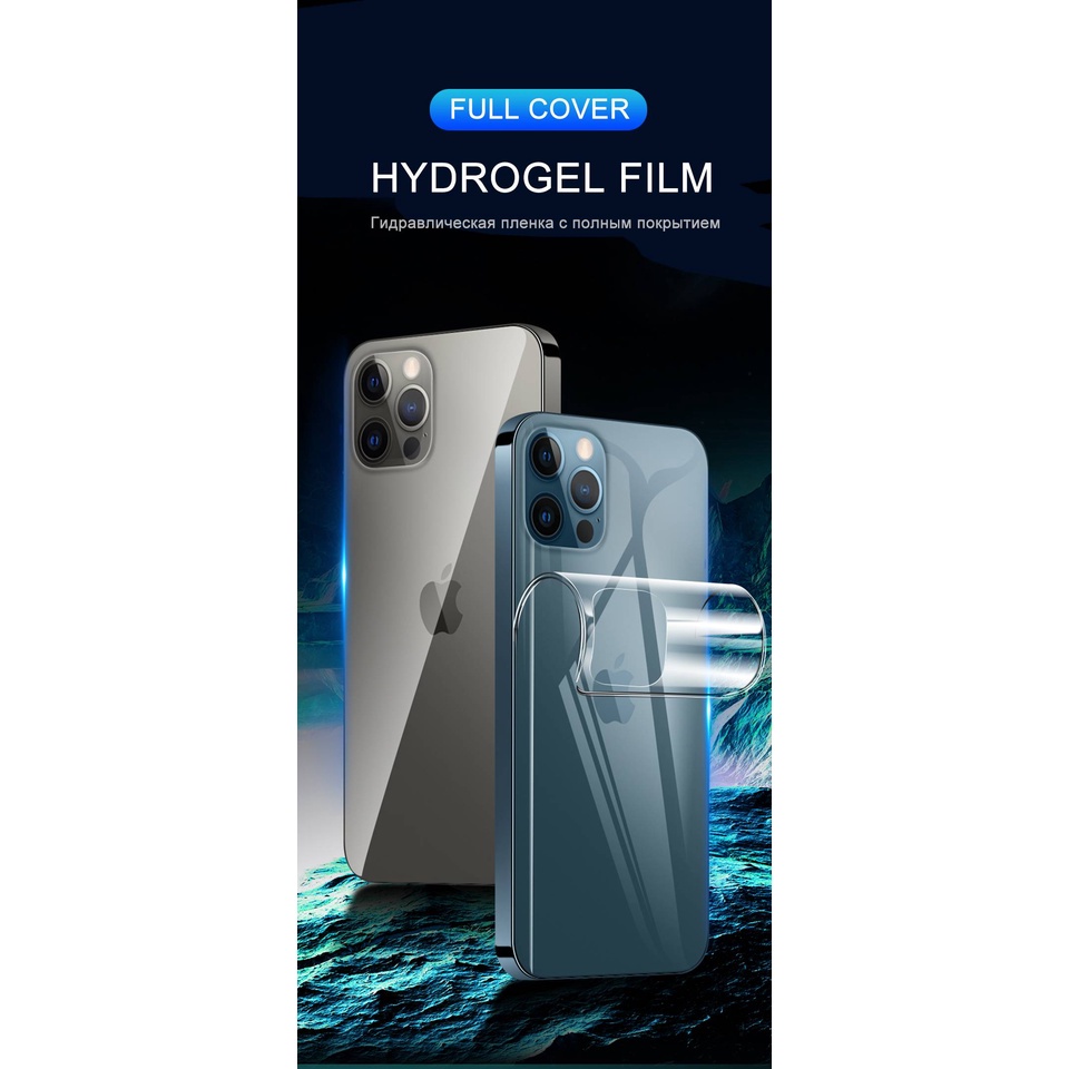 Pelindung Layar Kamera Hydrogel Untuk Iphone 11 12 Pro Max Mini 7 8 Plus X Xs Max Xr Se 2020