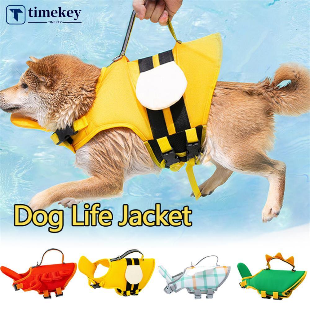 Timekey Rompi Pelampung Anjing Peliharaan Ukuran XS-XXL Untuk Musim Panas J2O7