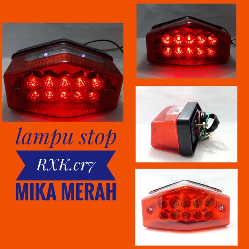 LAMPU STOP RX KING LED LAMPU STOP RX KING OVAL LED STOP LAMP LED YAMAHA RX KING NEW MODEL OVAL LAMPU STOP UNTUK SEMUA JENIS YAMAHA RX KING