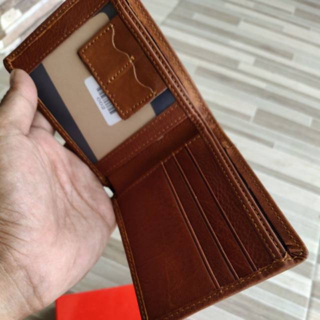 Dompet kulit asli pria kickers timberland impor