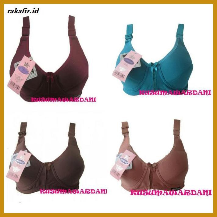 Bra-Bh- Queenie Big Size| Bra / Bh Wanita Bahan Katun Ukuran Besar 40,42,44 - 40C, Cream