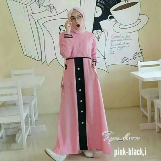 Tya dress gamis adiba