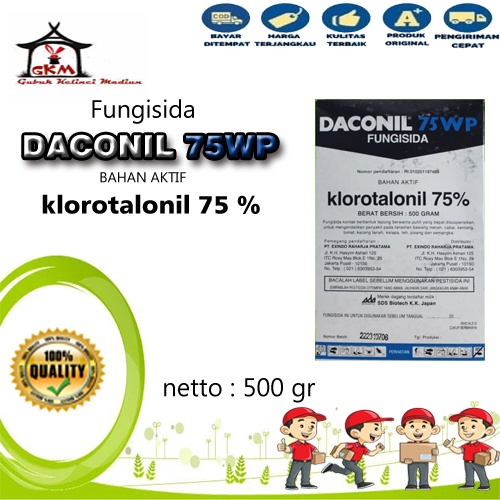 Daconil Kloratolonil 75WP 500 Gram Fungisida Busuk Batang Daun