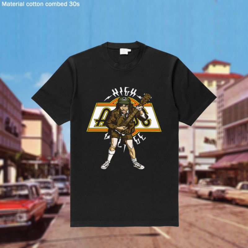 T-Shirt | Kaos | Band Merchandise | Kaos Band Music | ACDC | Botleg | Vintage 90's