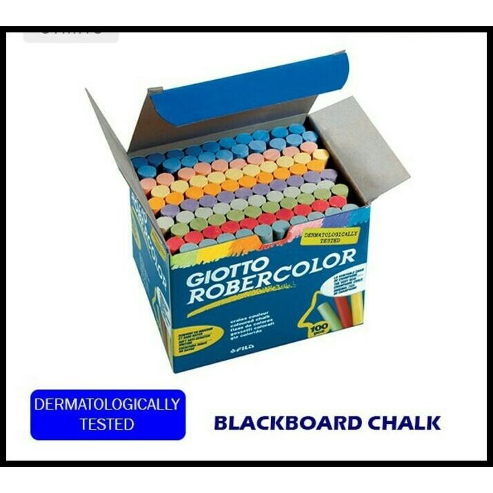 

Vanila | Blackboard Chalk/Kapur Warna Giotto Isi 100 Lebih Hemat