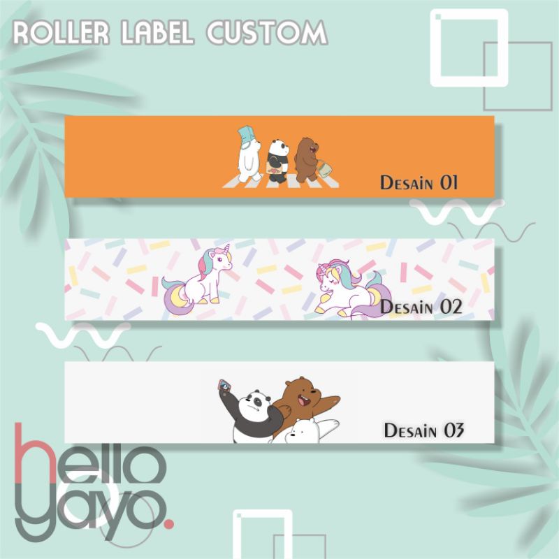 

ROLLER LABEL KARAKTER / PAPER BELT / SABUK