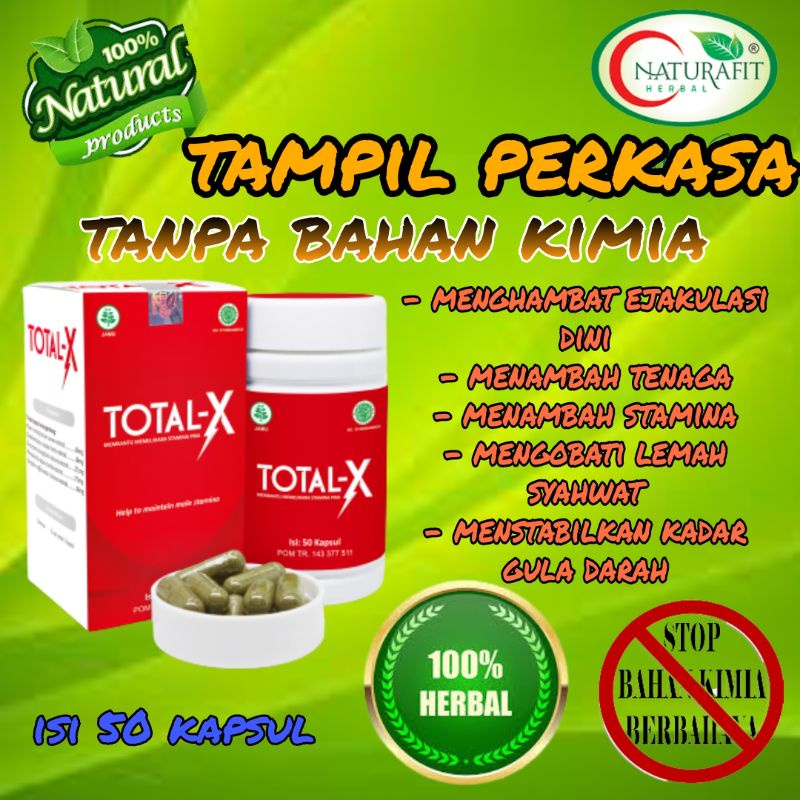 TOTAL X 60 KAPSUL - OBAT KUAT PRIA TAHAN LAMA SEX KAPSUL/obat kuat pria tahan lama sex bukan oles/ob