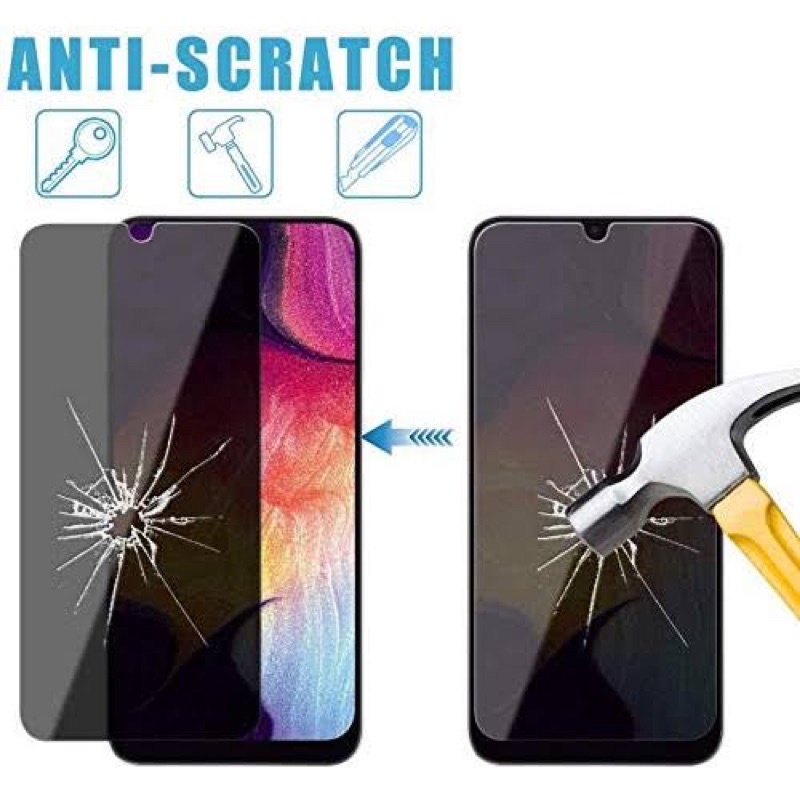 Glass Anti Spy Samsung A10/A10S/A20/A20S/A30/A30S/M30S/A50/A50S/A31/M31/M21/M51 Privacy Spy KACA