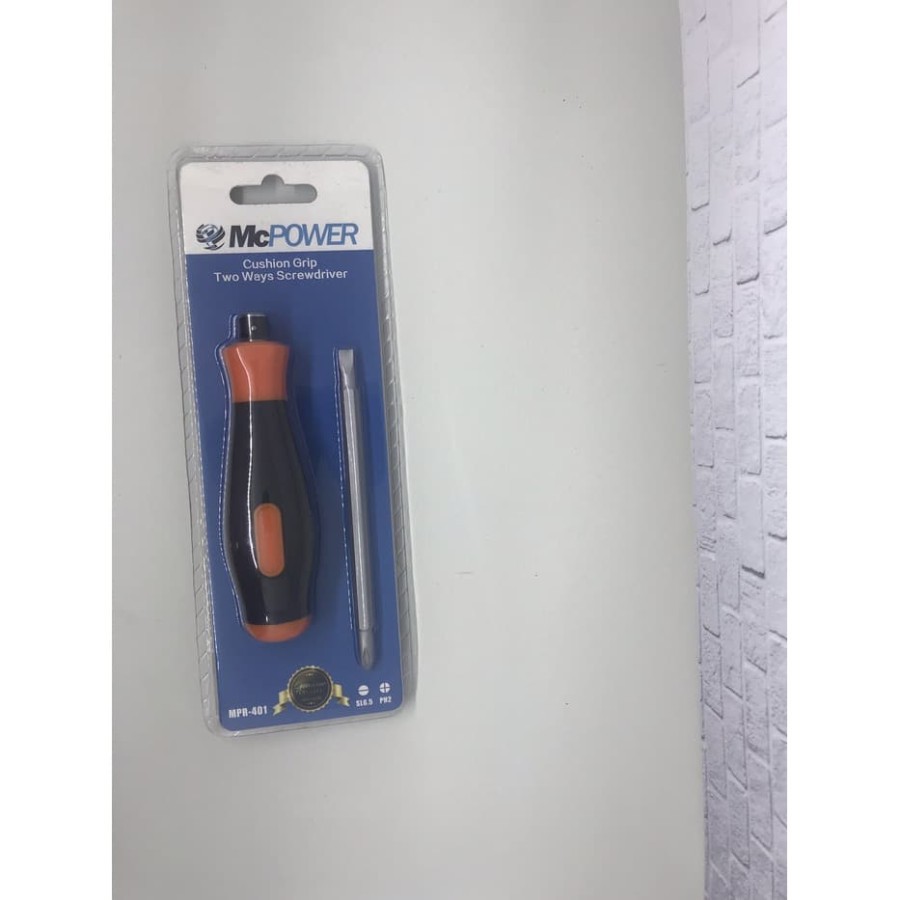 Obeng bolak balik /Two Ways screwdriver Mcpower /Obeng Min plus -+