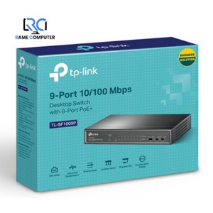 TP-LINK TL-SF1009P 9-Port 10/100Mbps Desktop Switch with 8-Port PoE+