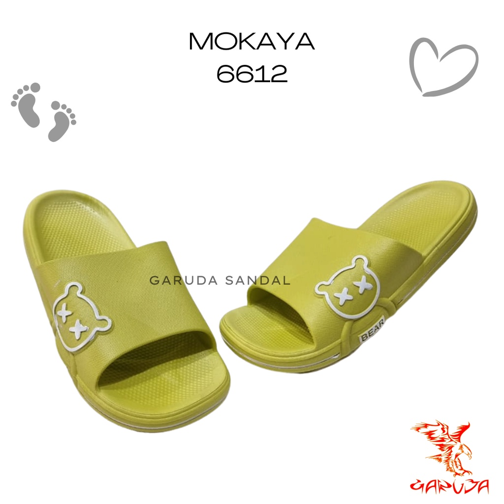 Sandal Selop Wanita MOKAYA 6612 Import Jelly Motif Bear Mata xx