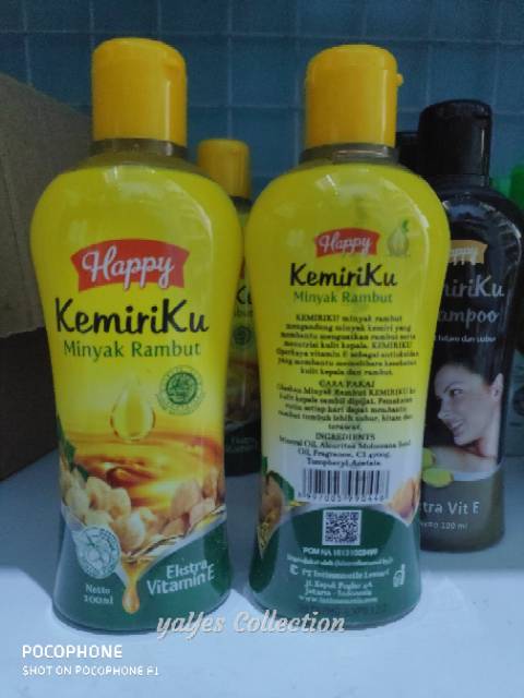 Happy kemiriku minyak rambut 100 ml shampoo zaitun sampo shampo