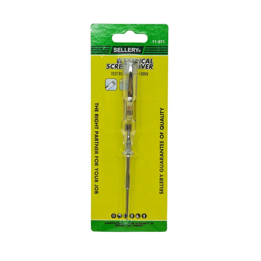 Obeng Testpen AC Sellery 11-971 Tespen 110-500 Volt Panjang 14cm