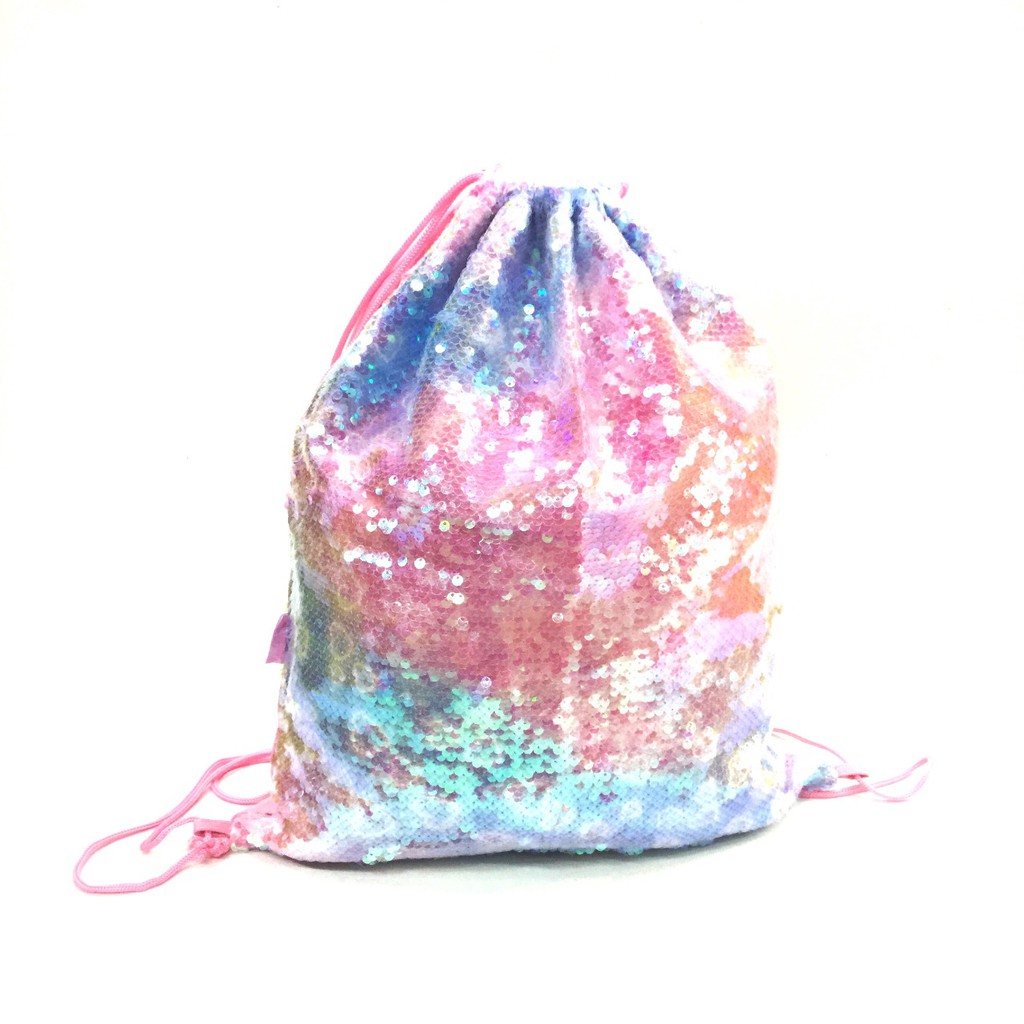 Skoola Tas Serut Sequin Manik Unicorn Mermaid 1127 Backpack Justice Alike