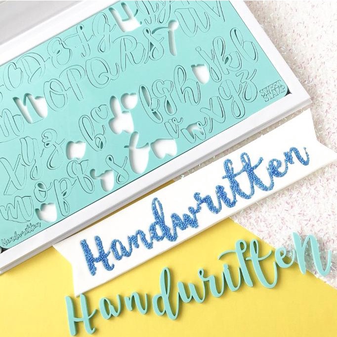 

Handwritten Large Sweet Stamp Alphabet Stamp Cake Emboss Embosser