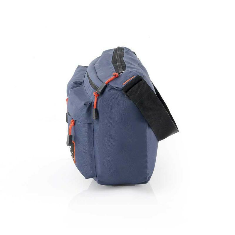 Tas Slingbag Kanvas 100% Unisex Pria Tas Selempang perahu saku dua Pria Tas Bahu Tas Sekolah Tas slempang Samping Kotak Sekolah Kuliah Distro Pria Elbruss Tas Gatget Wadah Hp Kuliah Tas Kerja Tas Laptop 14 in - Blue hitam Hijau army Abu