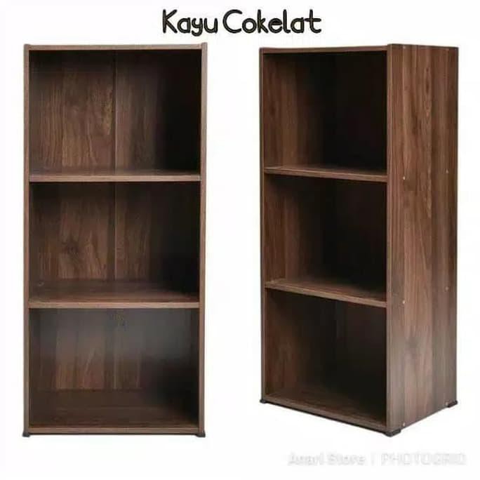 BISA BAYAR DITEMPAT ZYO Rak Lemari Kayu 3 Susun Serbaguna Baju Mainan Pajangan Dapur TV - Colombia