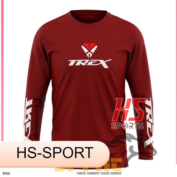 BAJU SEPEDA PRIA TREX MTB LIPAT GUNUNG THRILL GOWES kaos sepeda - XS