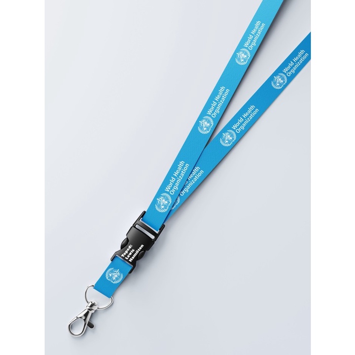 

Lanyard WHO World Health Organization Satuan Dua Sisi Gantungan Kunci
