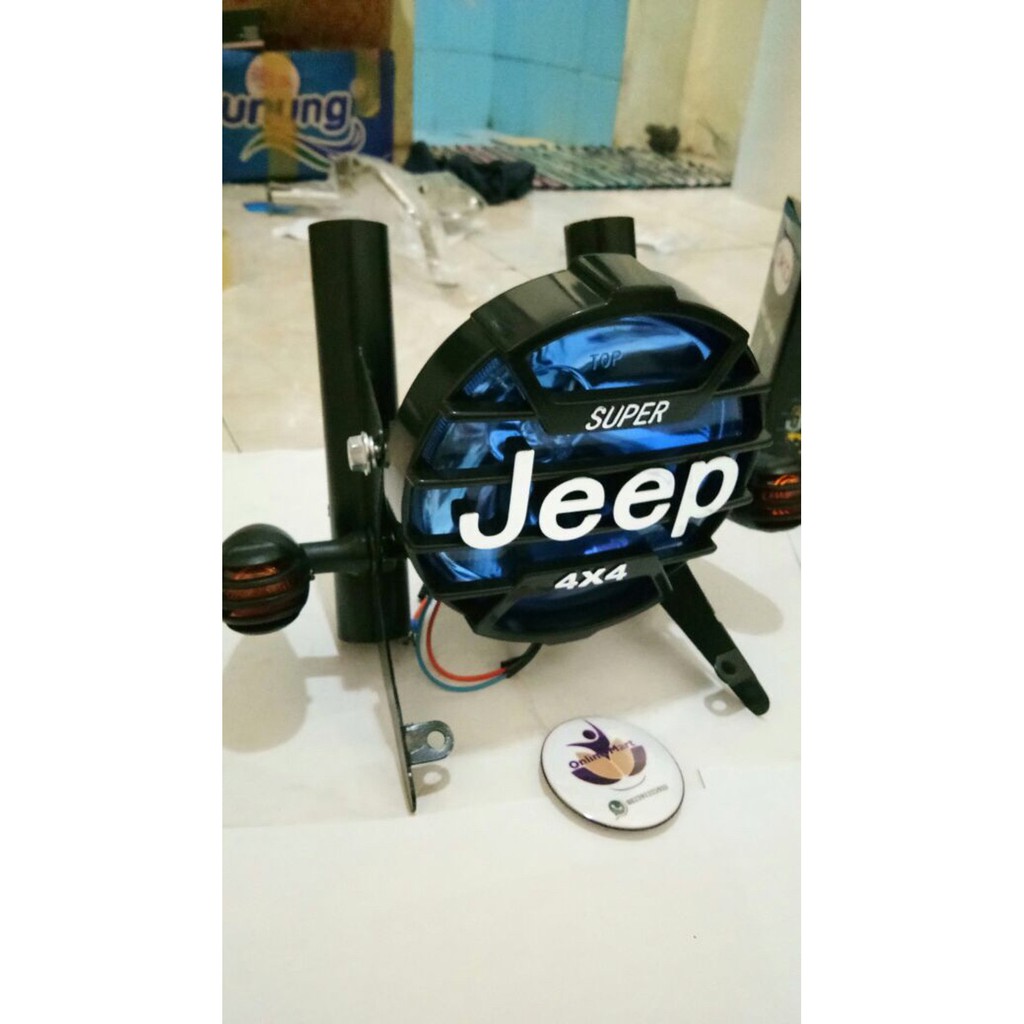 variasi RX king lampu jeep plus breket hitam dan lampu sen