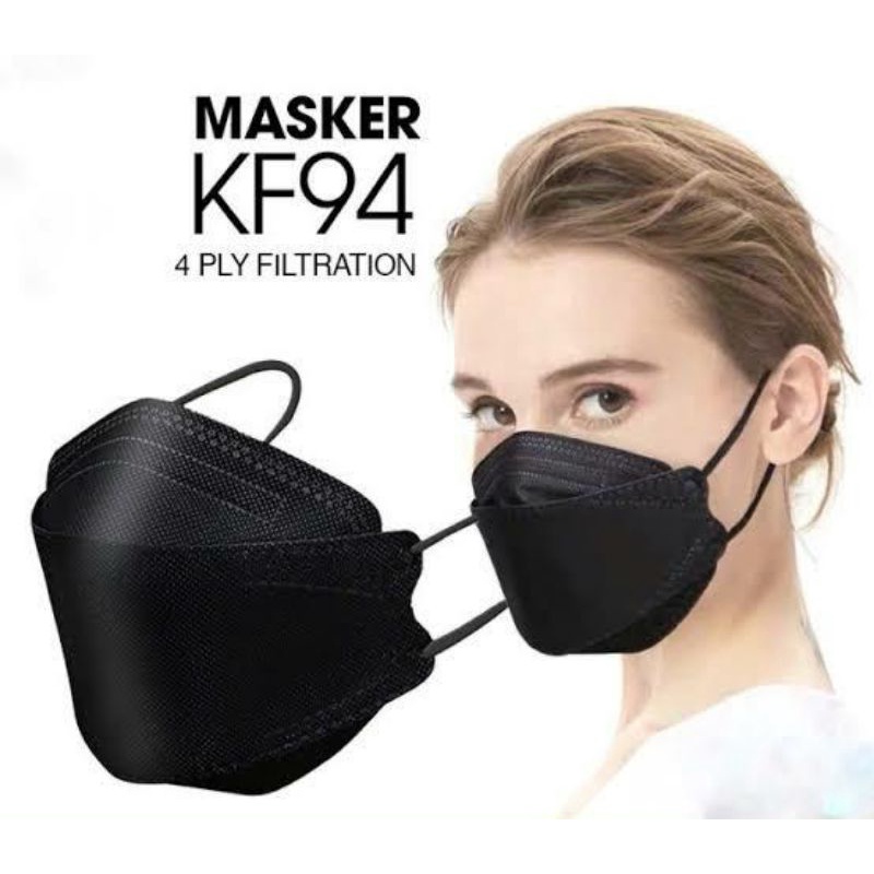 MASKER MEDIS 3PLY KF94 HITAM DAN PUTIH