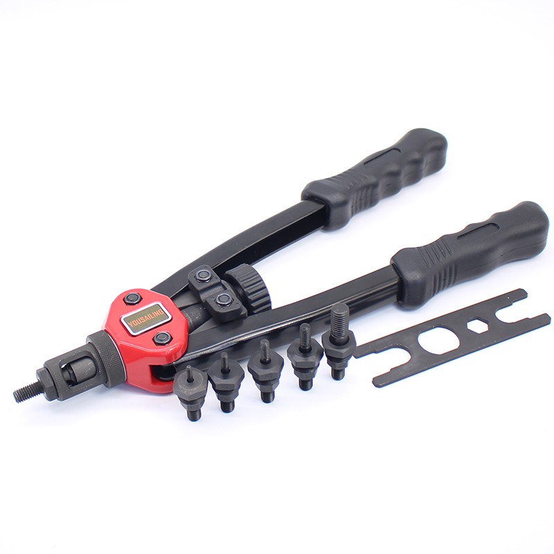 YOUSAILING BT-605 13" Nut Riveter Guns Double Hand Manual Riveter Hand Riveting Tool M3M4M5M6M8M10