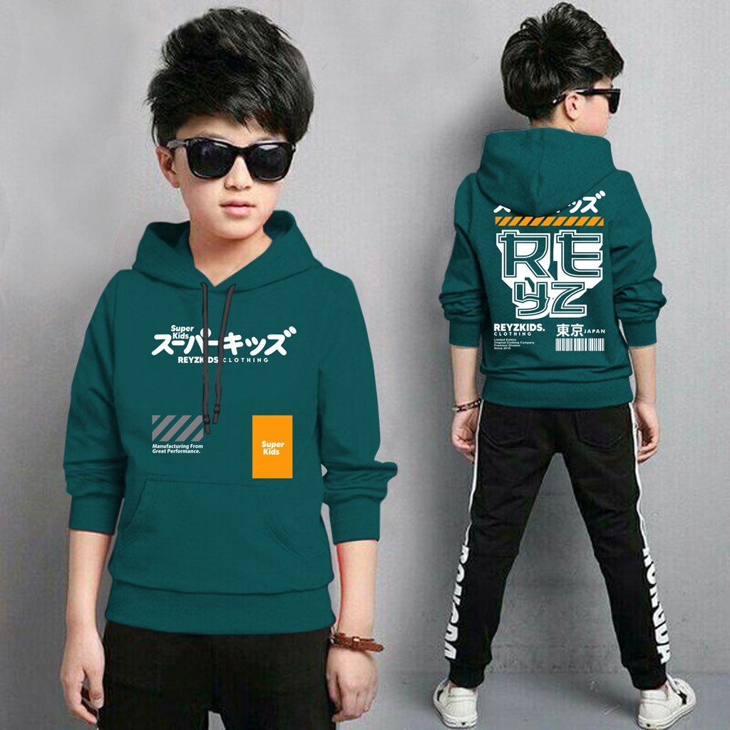 Jaket Anak Laki Laki/Jaket Anak Terbaru/Hoodie Anak Reyz  Gaming Bahan Fleece Tebal 4-11 TAHUN