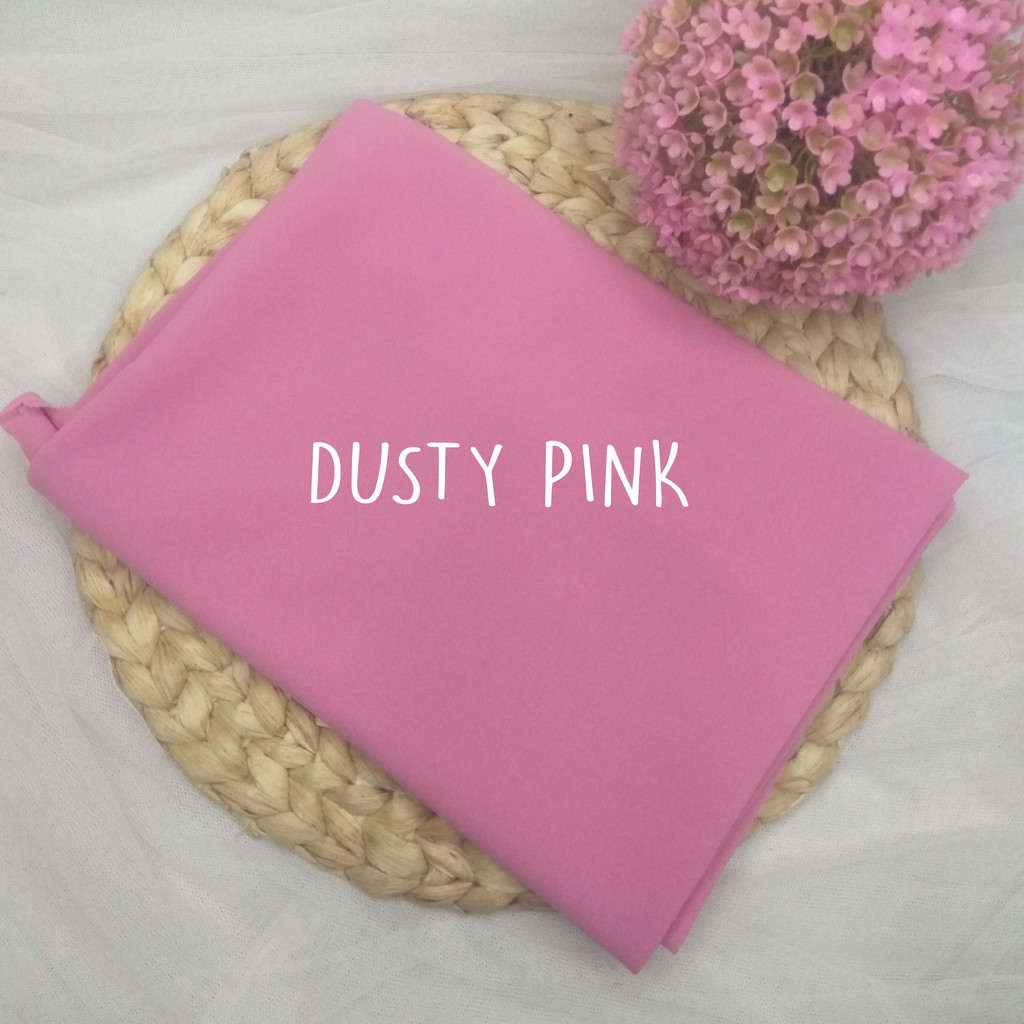 HIJAB/JILBAB PASHMINA DIAMOND 175 x 75  LASERCUT + JAHIT TEPI KECIL-DUSTY PINK