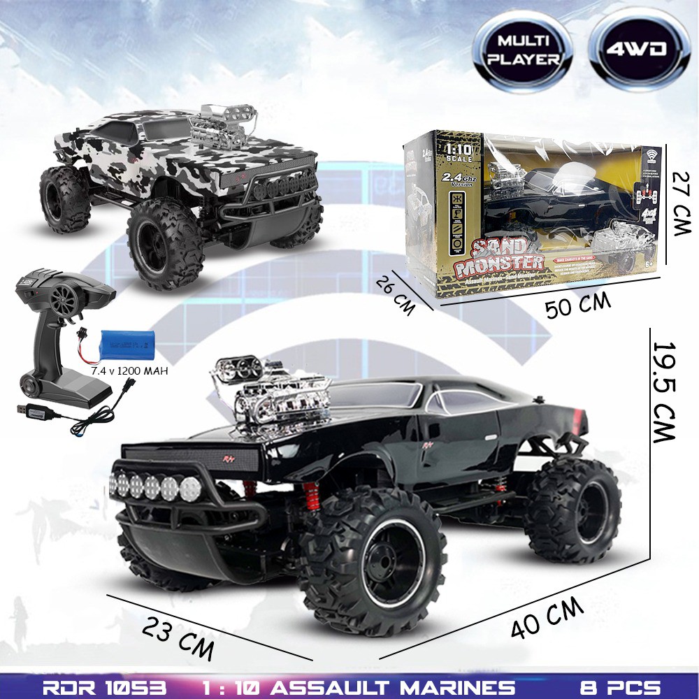 Mainan Anak Mobil Remote Control RC Rock Crawler Fast Furious RDR1053