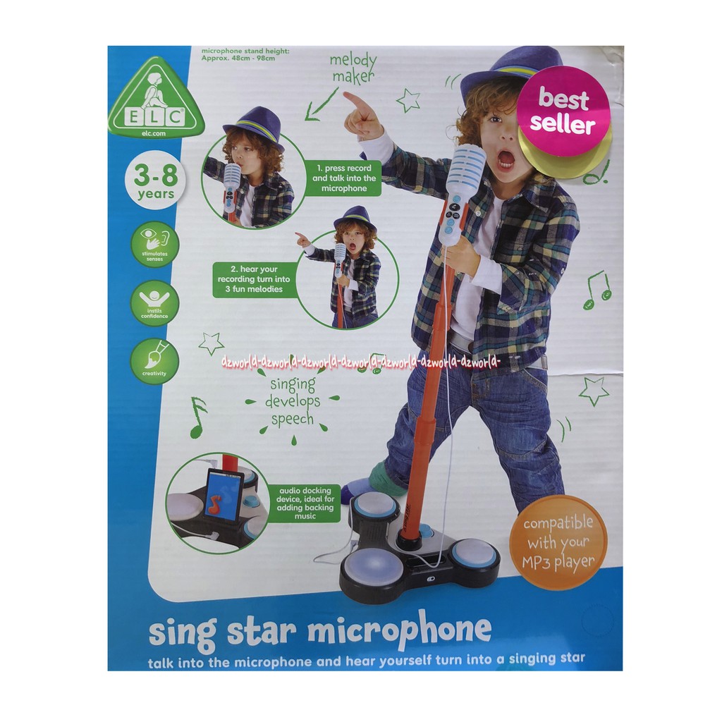 ELC Microphone Mic Childrens Love To Sing Untuk Anak Sing Star tidak termasuk baterei