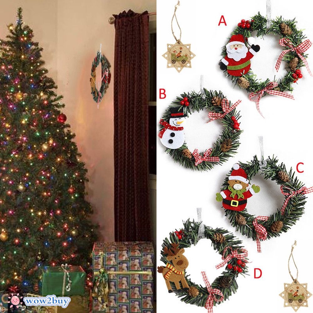 Colorful Christmas Non-woven Letter Xmas Tree Door Hanging Decorations S