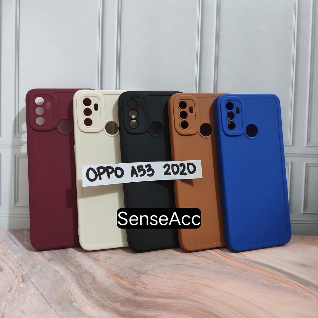 Pro Camera SoftCase Full Cover Matte Edge Case Oppo A53 2020 A54 4G A71 A74 4G A76 SenseAcc