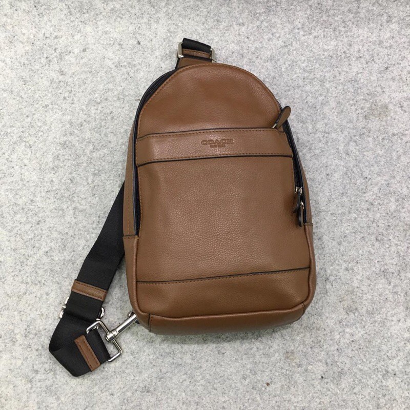 COACH Charles Leather Sling Waist Bag tas selempang ORIGINAL FO ORI AUTHENTIC