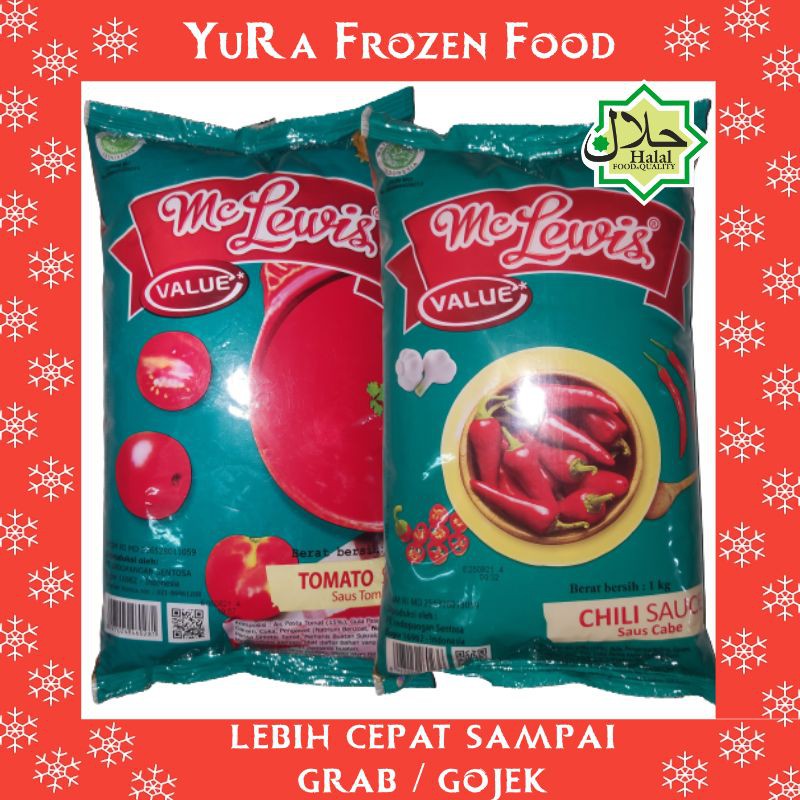

Saus Sambal / Tomat MC LEWIS Saos 1Kg
