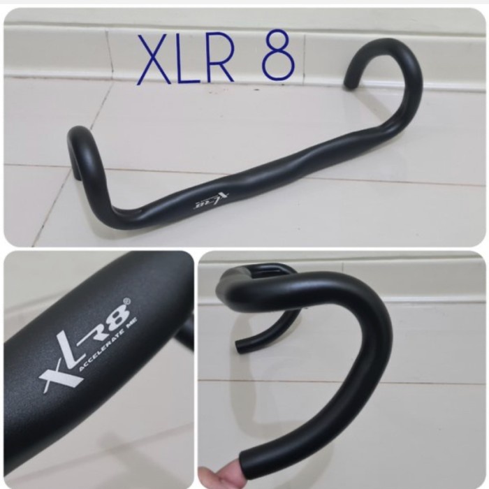 Handlebar Roadbike XLR8 Dropbar 31,8x420mm pipih Alloy