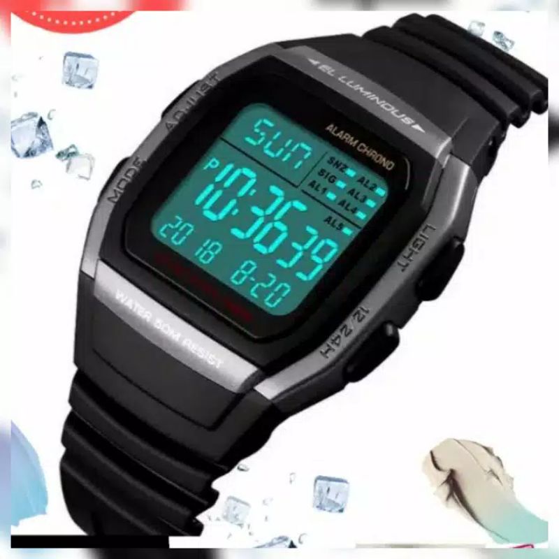 JAM TANGAN DIGITAL RUBBER CASUAL VIRAL