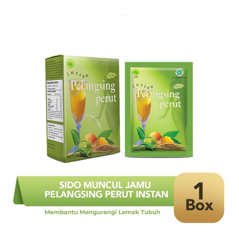 Jamu pelangsing perut 1 box