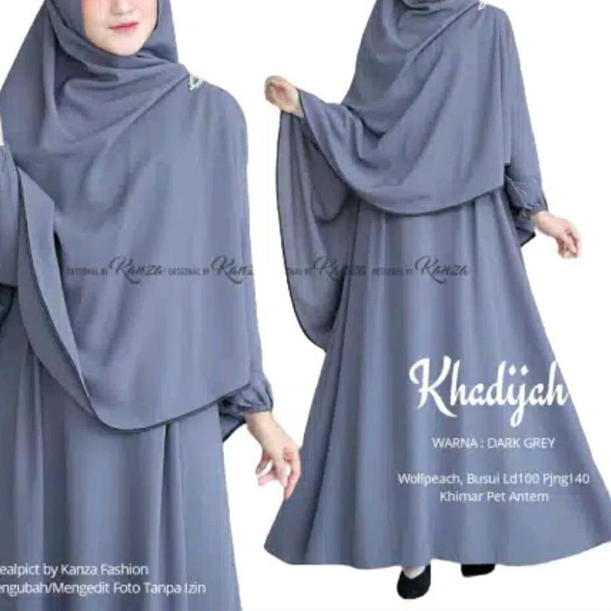 ❋ Setelan dress baju gamis syar'i hijab wanita muslim fashion muslim cewek Remaja dewasa kekinian 02
