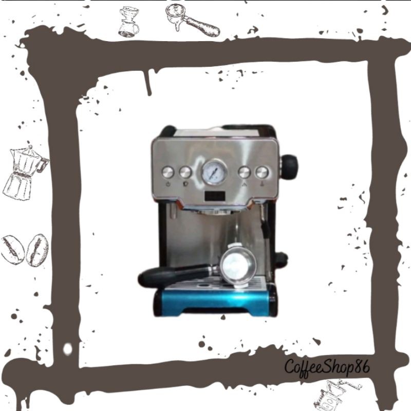 Mesin kopi Ferrati ferro 3605 Free tamper 58mm dan knokbox