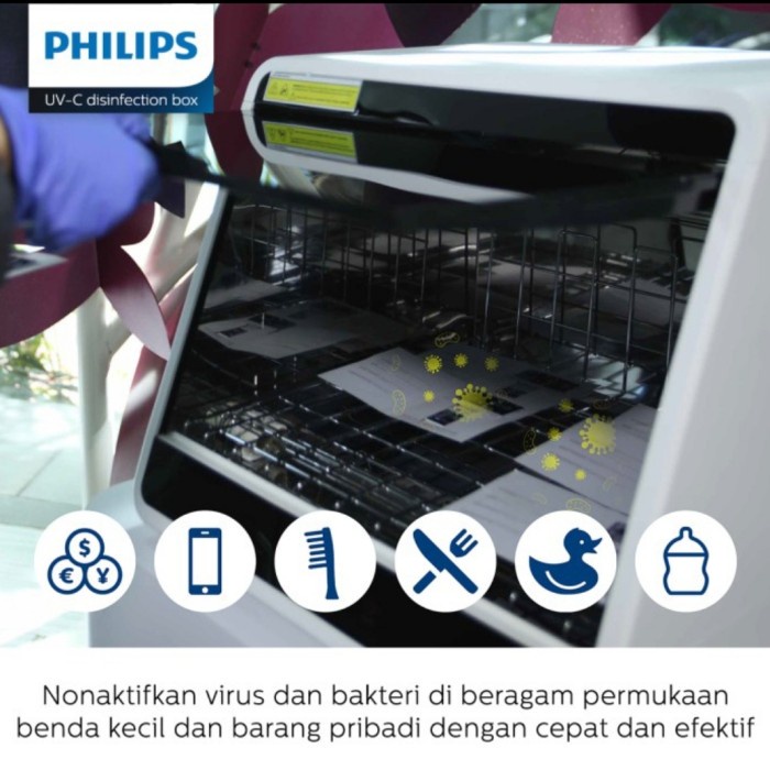 FREE ONGKIR PHILIPS UVC DISINFECTION CHAMBER BOX 48L / PHILIPS UVC STERILIZER BOX