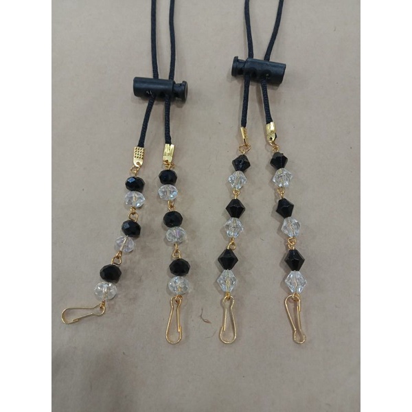 konektor masker kristal 2in1 strap masker