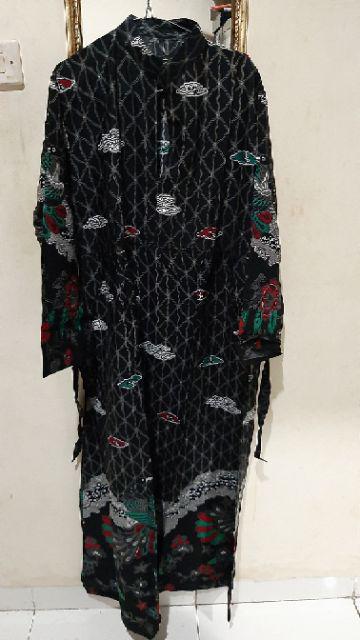 Gamis Batik Jumbo Baju Gamis Batik Wanita-gamis Syari-gamis Batik Kombinasi-dressbatikwanita-