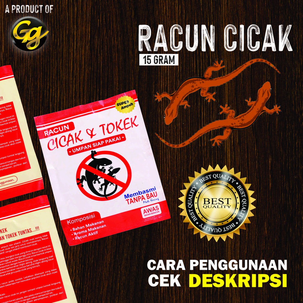 Sachet Racun Cicak Bubuk Racun Tokek Basmi Cicak Usir Cicak Umpan Cicak