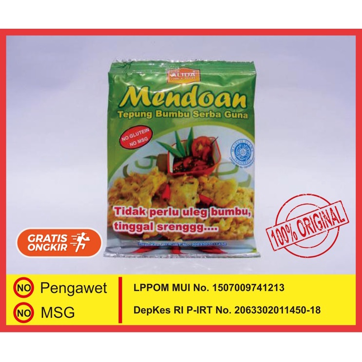 

TEPUNG MENDOAN SIAP SAJI 100% ORIGINAL !!!HALAL! MUI !!