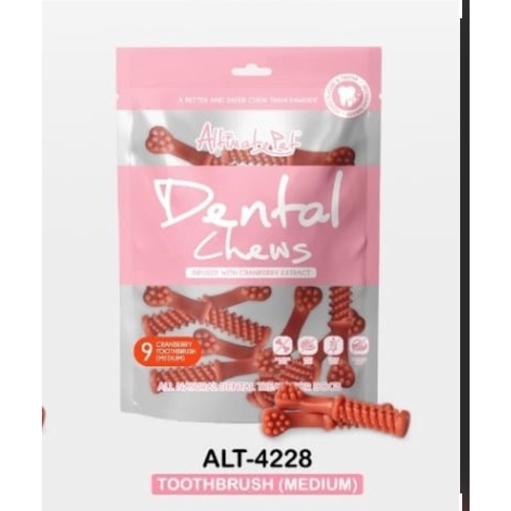 Altimate Pet Dental Chews CRANBERRY 150GR Gigitan Anjing