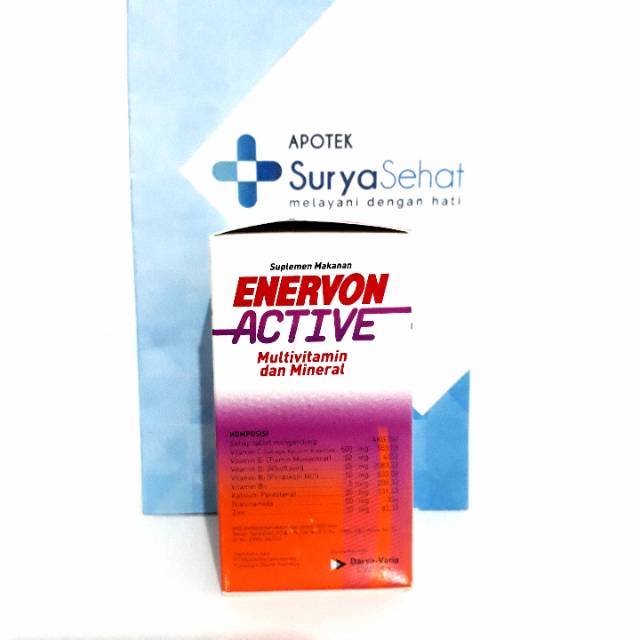 Enervon Active Botol isi 30 tablet