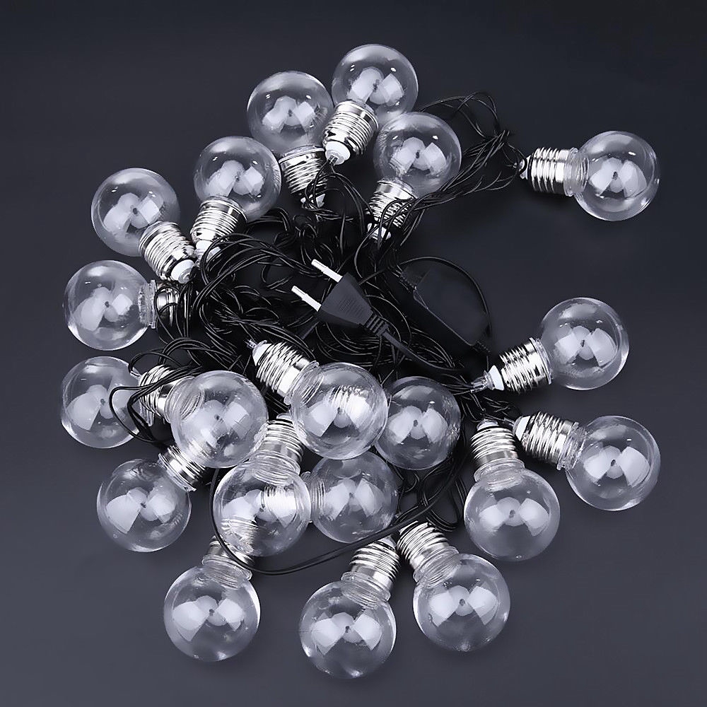 Waterproof Bulb Fairy Light String,EU US Plug Lamp LED String Light,Christmas Wedding Party Decor