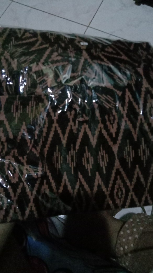 Kemeja Batik Pria Lengan Panjang Size M L Xl Xxl  Bswart Batik Hrb026 Kenongo Hem Panjang Padi